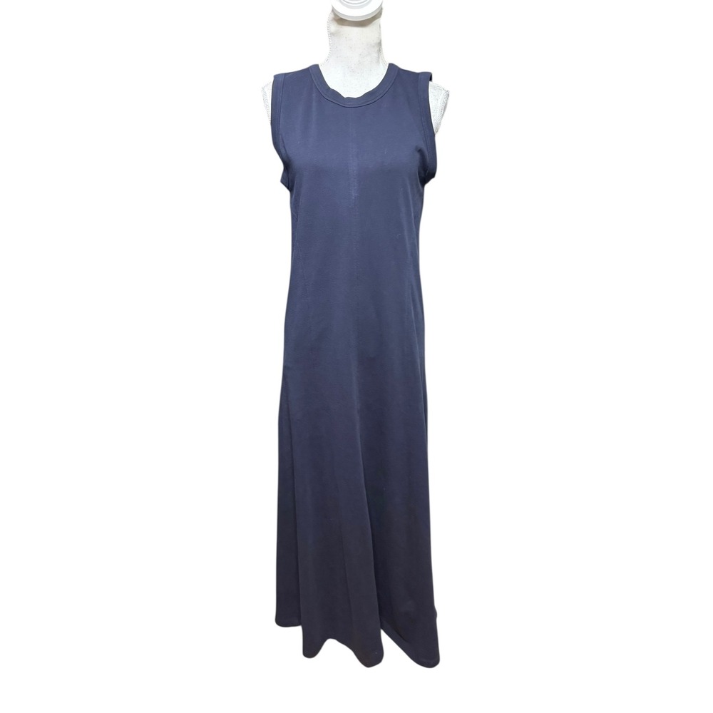 Ann Taylor Weekend Navy Blue Sleeveless Maxi Dress Women Size 12